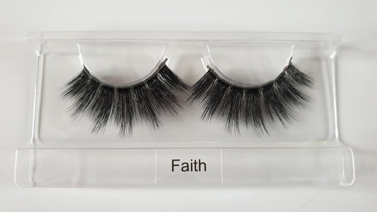 MIT EXTRA LENGTH VEGAN MINK STRIP LASHES - STYLE FAITH