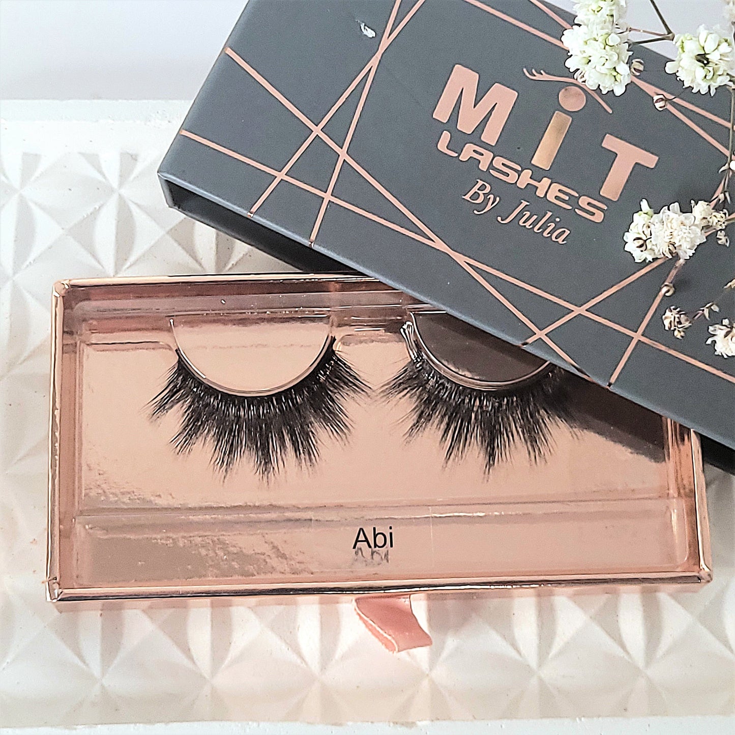 MIT MEDIUM VEGAN MINK STRIP LASHES - STYLE ABI