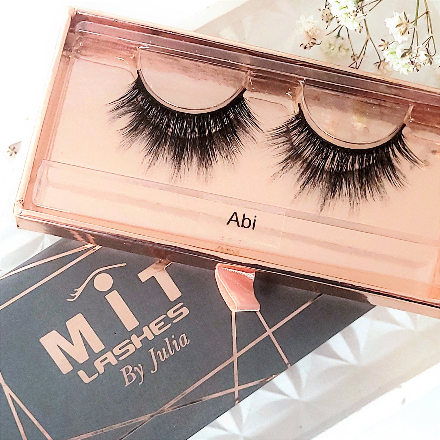 MIT MEDIUM VEGAN MINK STRIP LASHES - STYLE ABI